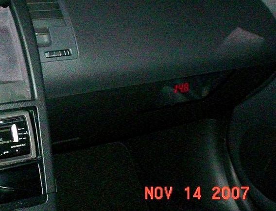 TXS Tuner Display after Dash mod.