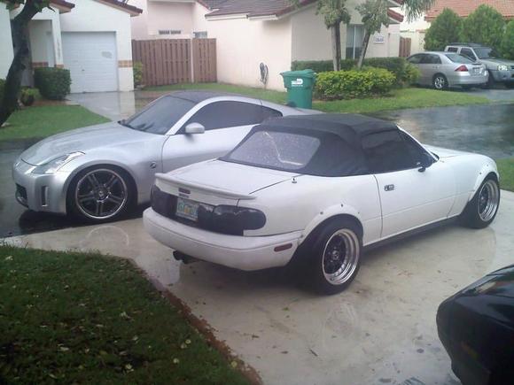 My Z and my friends Miata