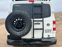 Spare tire carrier blocking backup camera