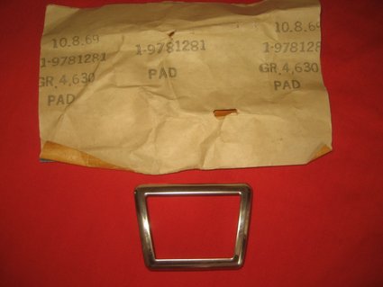 NOS 1965-69 Pontiac, GTO Park Brake Pedal Trim