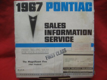 1967 Pontiac Firebird Sales Information Kit