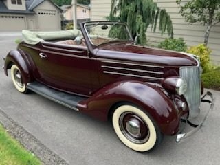 1936 Ford Cabriolet Deluxe Fully Restored Steel