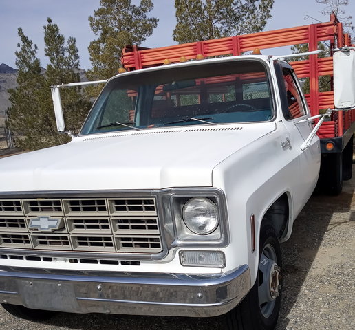 Rare 1977 Chevy Scottsdale, flatbed dually