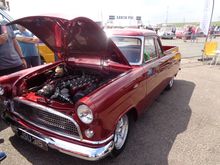 Show and Shine winner. Consul Ute with massive BMW engine