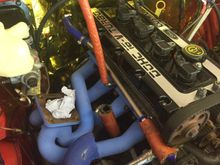 Well, here is the blue colour I am not sure about. If I don't like then it will go black when I go for rebuild.  manifold on.