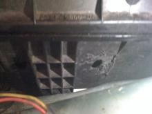 Air box with driled holes in it