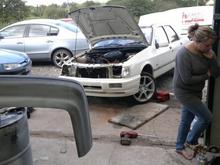 27082011283

car lookin sorry for itself waitin on painted parts