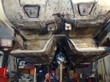 floor wiped clean with thinners &amp; fully seam sealed