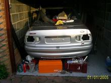 rear lights removed to clean off green "mould"