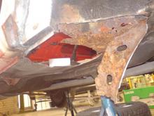 Drivers floor pan before :( Comes as quite a shock i know!!