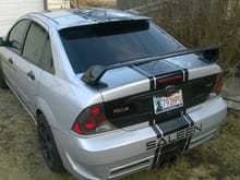 Center dual exhaust. Wing off of 07 ST