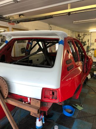 The bootlid is sitting too high due to it touching the spit.