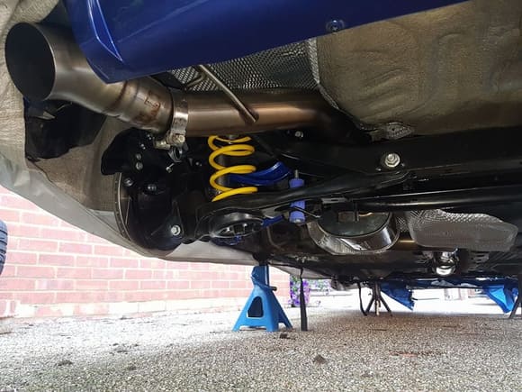 BCS 3"  stainless exhaust fitted