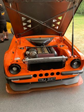 A stunning Escort mk2 race car.