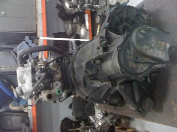 View form the near side of the gear box