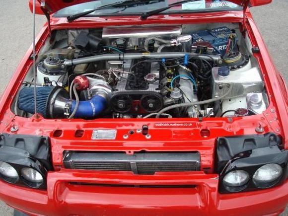 530bhp. RWD Mk4 Escort Cosworth.