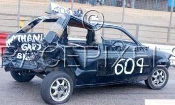 My dads old mk3 fiesta at the end of the meeting