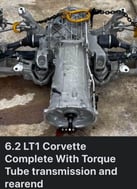 Complete C7 rearend, transmission and torque tube