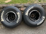 15x14 Weld Alpha wheels with slicks