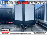 MASSIVE 8.5x36' Blackout Polycore Car Hauler w/ Escape Door  for sale $16,299 