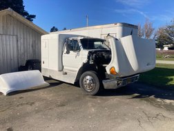 1995 FORD F800 CUMMINS DEISEL SLEEPER WITH 48FT FEATHERLITE  for sale $29,500 