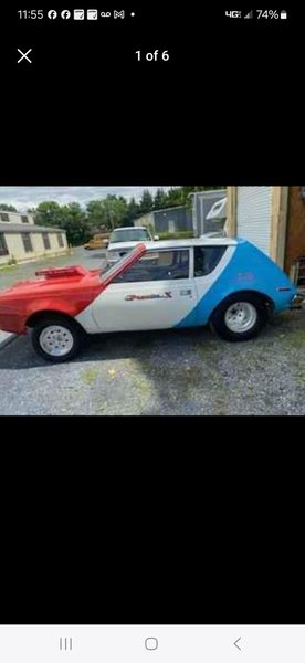 73 gremlin x rolling chassis  for Sale $9,000 