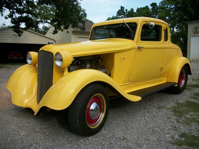 1933 Chrysler 5 window coupe.  Rolling chassis or complete