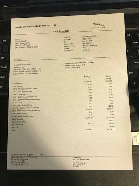 2016 jaguar-f-type convertible 36000 mi sell trade for Sale $36,000