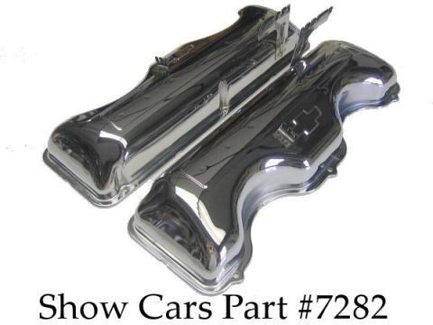 63-64-1/2 Chevrolet Valve covers w/drippers chrome set  for Sale $499 