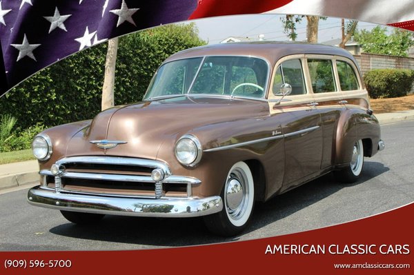1950 Chevrolet Styleline Deluxe Tin Woody for Sale $36,900
