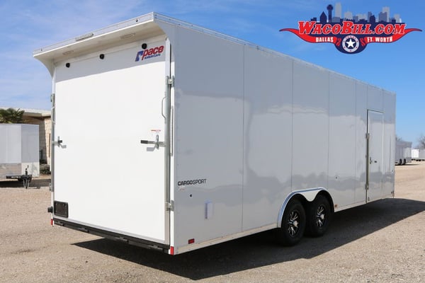 28' Enclosed Race Car Trailer w/ Rear Wing!  for Sale $14,995 