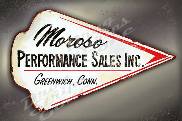 Moroso Vintage Logo Banner  for Sale $39.95 