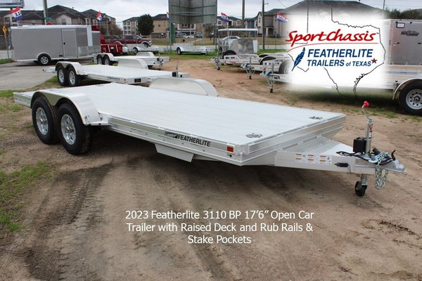 2023 Featherlite 3110 - 17'6 Open BP Raised Deck Car Tr 