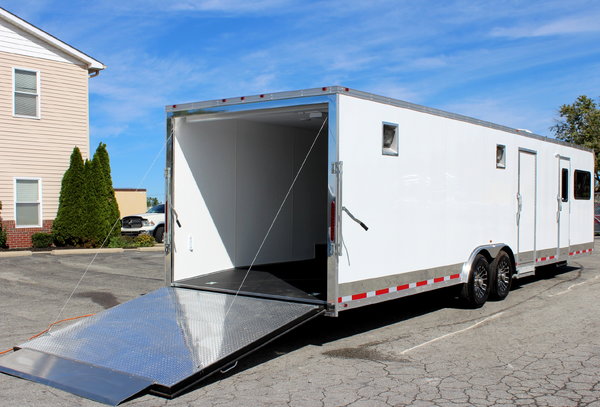 enclosed trailer with living quarters dealer