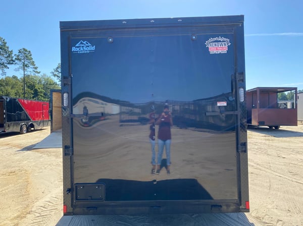 NEW 7X14TA Black Blackout Enclosed Cargo Trailer  for Sale $7,205 