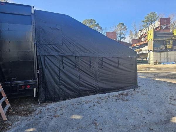 48’ race trailer Awning Canopy with sides and gutters   for Sale $18,000 