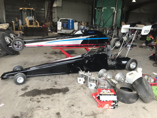 1 spitzer dragster and spare car and parts   for Sale $6,500 