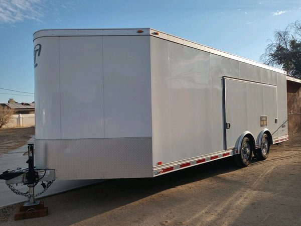 20' InTech All Aluminum Enclosed Car Trailer #6000 AXLES   for Sale $18,000 