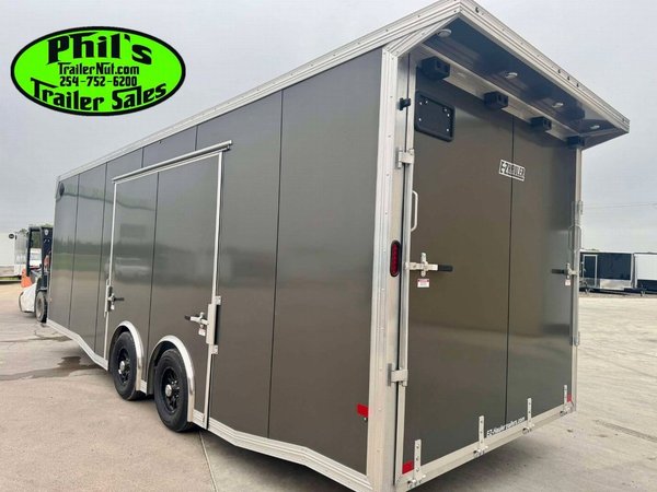 24' EZ HAULER ALL ALUMINUM RACE TRAILER WITH CABINETS  for Sale $27,999 