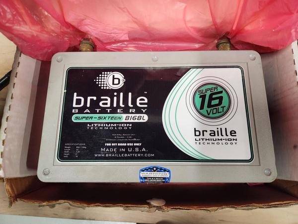 Braille B168L 16V Lithium Batter + Charger  for Sale $1,600 