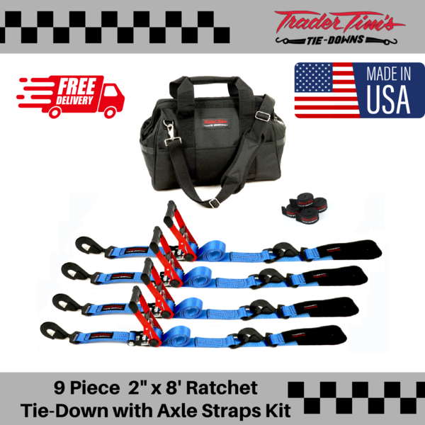 Trader Tim's Ratchet Tie-Down with Axle Straps Kit  for Sale $199.95 