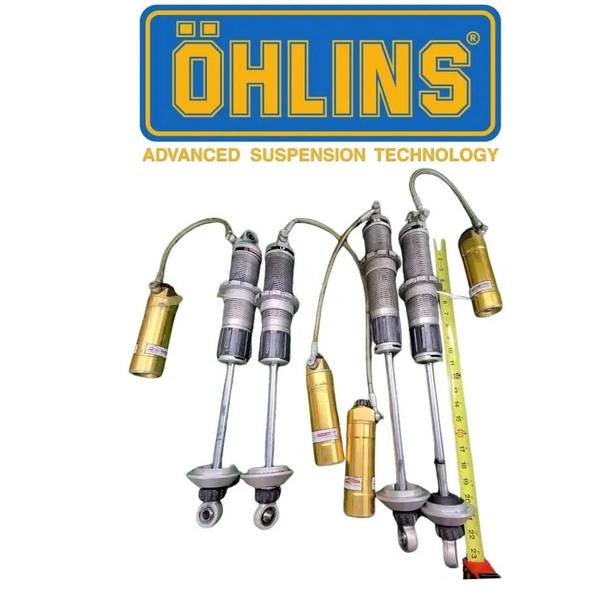 4 Ohlins LMJ Dbl Adj Racing Shocks, Remote Reservoir/fil kit  for Sale $1,495 