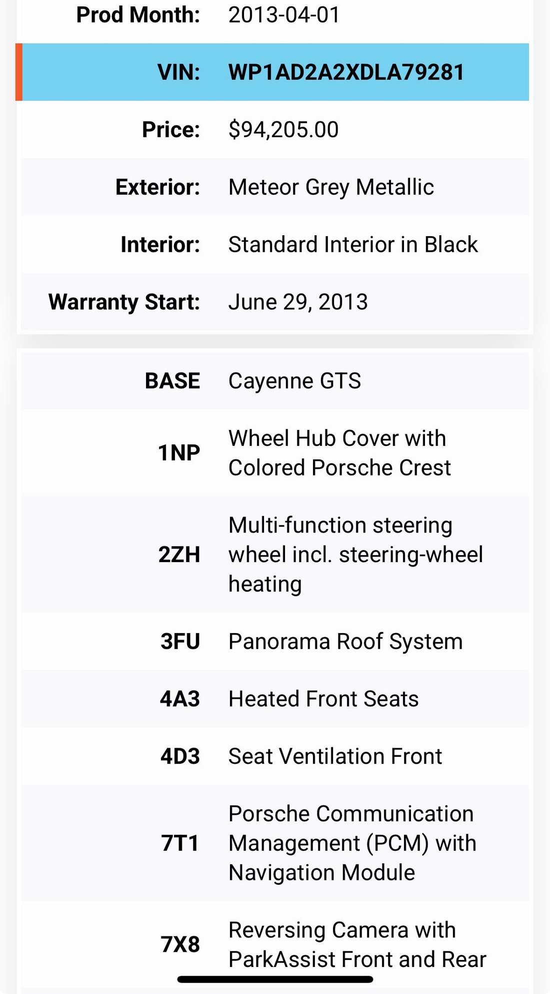 2013 Porsche Cayenne - 2013 Cayenne GTS - Meteor Grey - Used - VIN WP1AD2A2XDLA79281 - 93,000 Miles - 8 cyl - AWD - Automatic - SUV - Gray - North Haven, CT 06473, United States