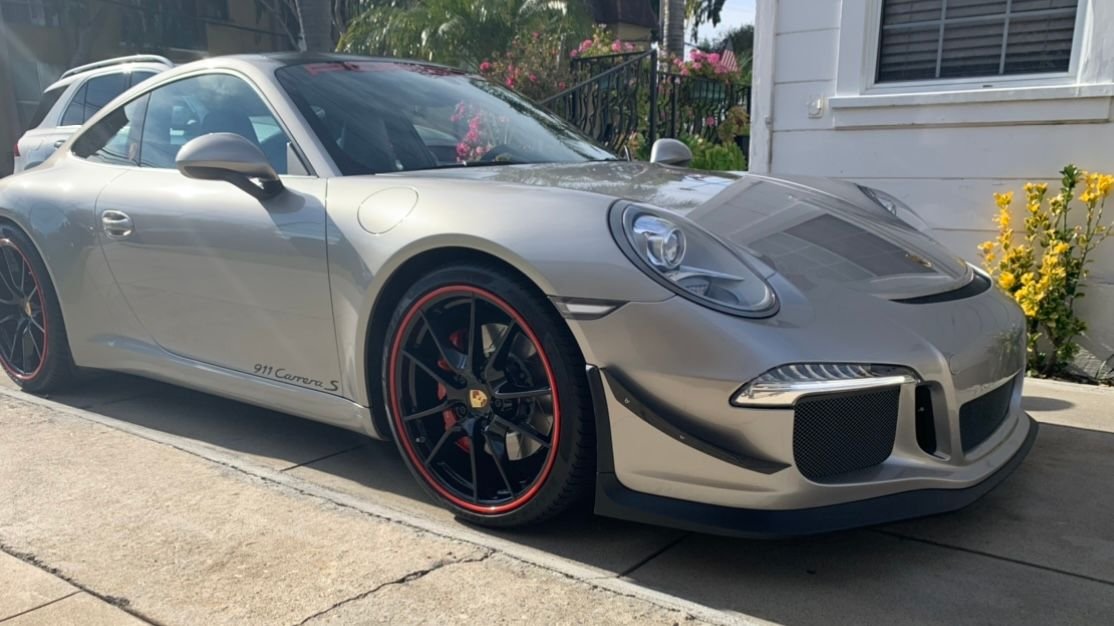 Exterior Body Parts - 991 911 Gt3 front Bumper conversion includeds Carbon fiber APR racing canards - Used - Downey, CA 90241, United States
