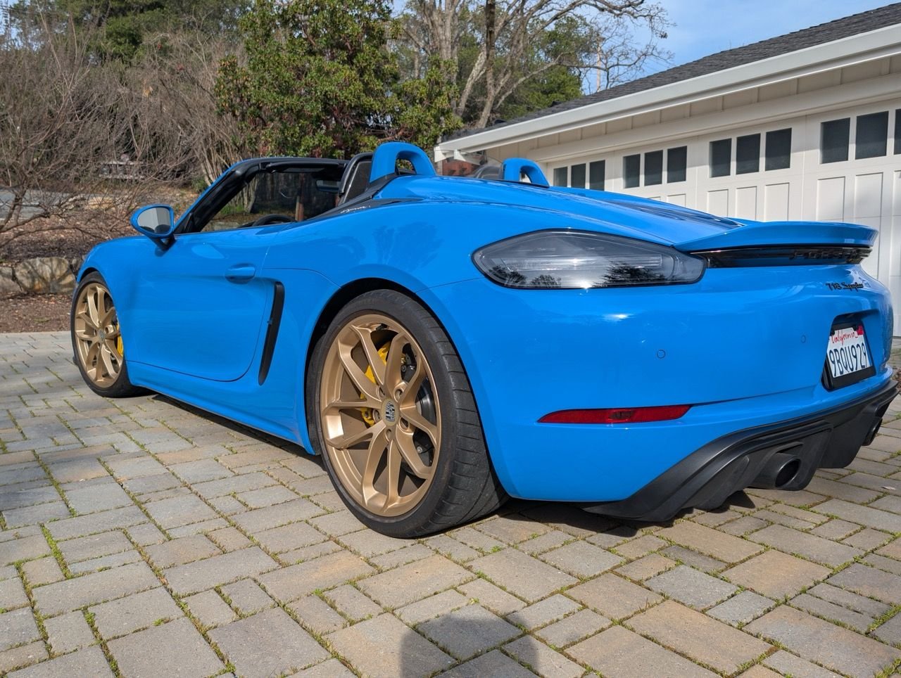 2022 Porsche 718 - 2022 718 Spyder - Shark Blue - PCCB/LWBS - MSRP $132k+ - 8,700mi - Used - VIN WP0CC2A81NS235507 - 8,700 Miles - 6 cyl - 2WD - Manual - Convertible - Blue - Lafayette, CA 94549, United States