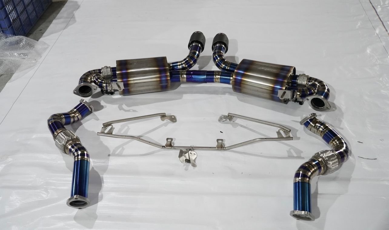 Engine - Exhaust - CUSTOM MADE TITANIUM CATBACK 981 CAYMAN GT4/S/GTS EXHAUST - New - 2014 to 2016 Porsche Cayman GT4 - Vancouver, BC V5M1C3, Canada