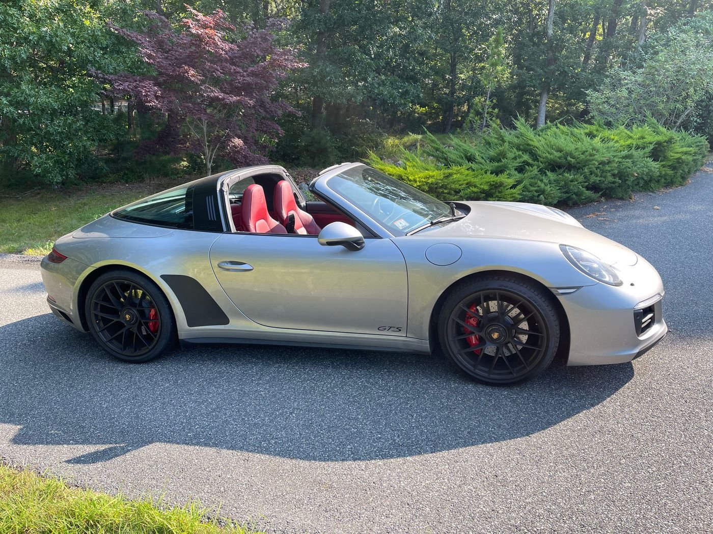 2018 Porsche 911 - 2018 Targa 4 GTS - MT - GT Silver with Bordeaux leather interior, 9300 miles - Used - VIN WP0BB2A92JS134204 - 9,500 Miles - 6 cyl - 4WD - Manual - Convertible - Silver - Boston, MA 02446, United States