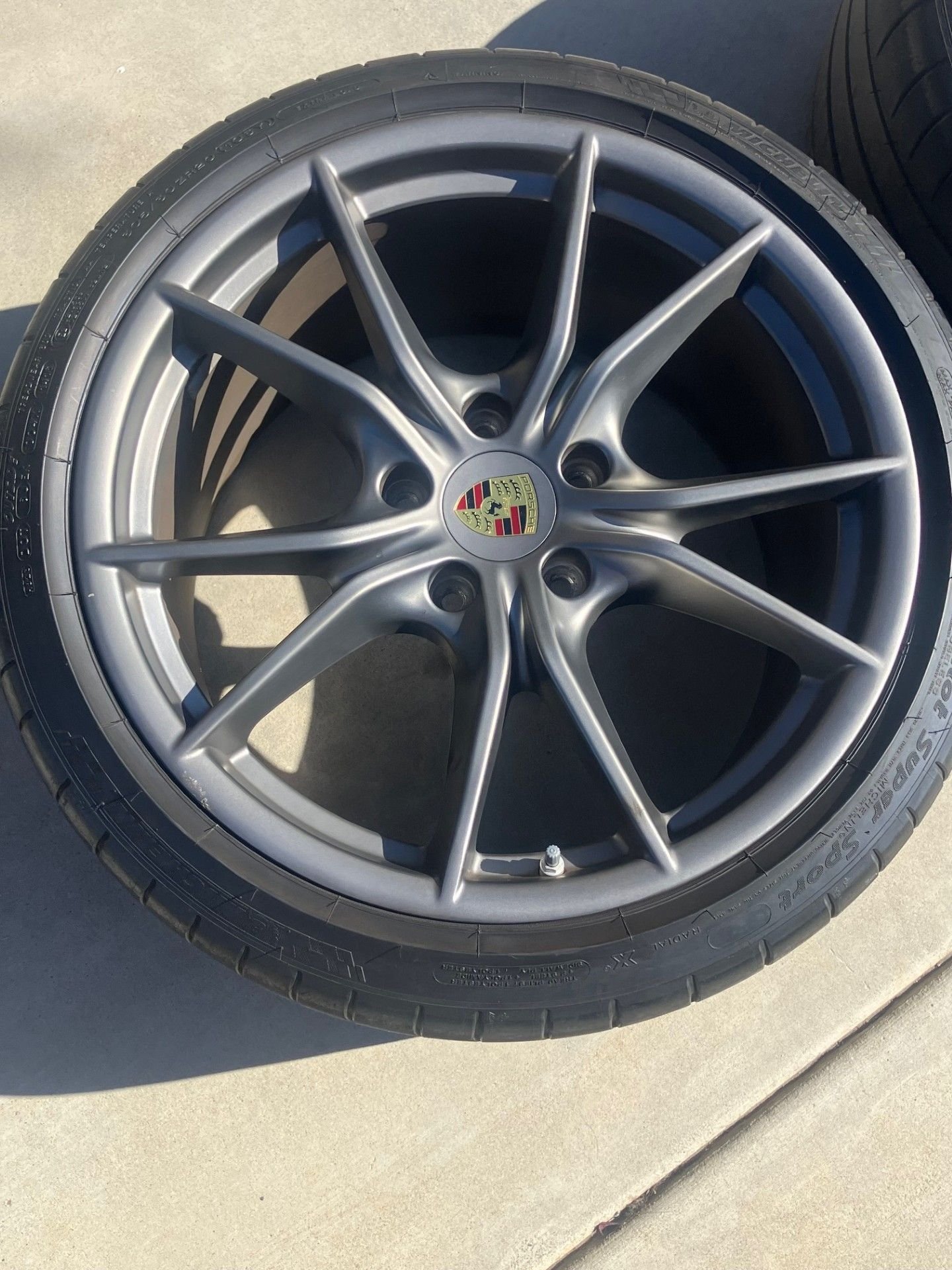 Wheels and Tires/Axles - *** Carrera S OEM wheels for 991.2 - Platinum Satin *** - Used - -1 to 2027  All Models - Ramona, CA 92065, United States
