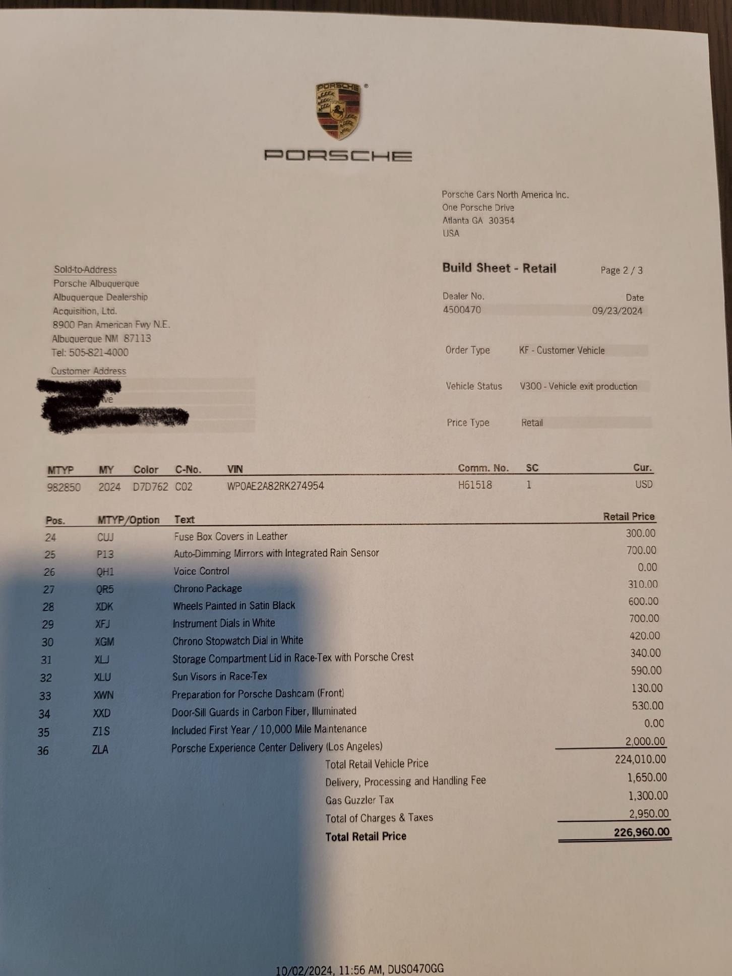 MSRP NEW 2024 718 GT4 RS at dealer! Rennlist Porsche Discussion Forums