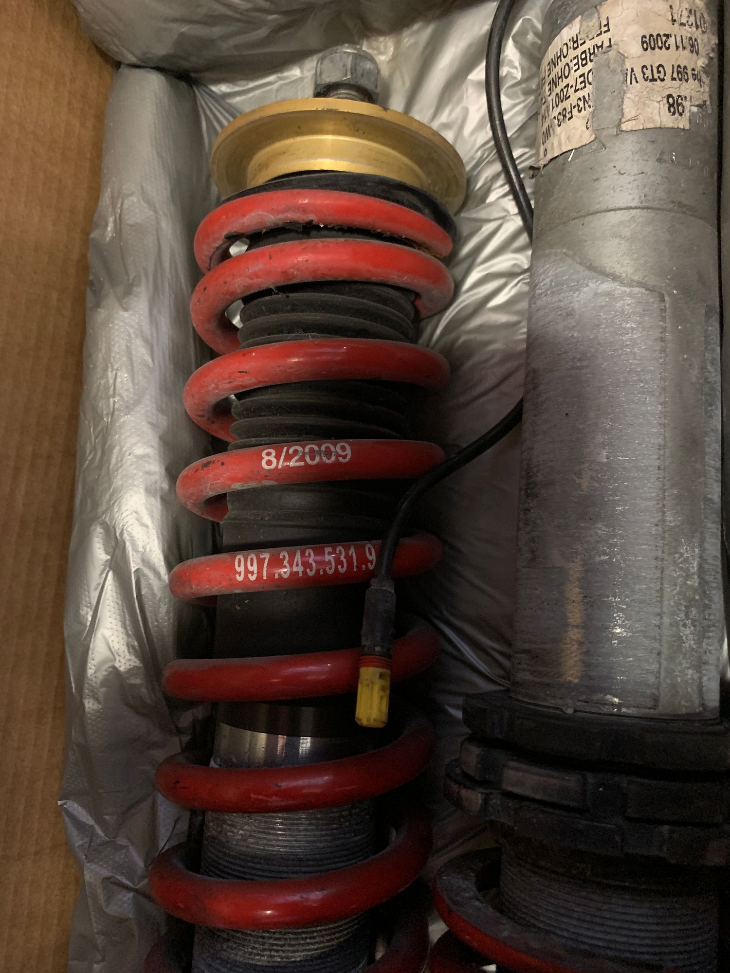 Steering/Suspension - 997.2 GT3 OEM Coilovers/struts and PASM control unit - Used - 2007 to 2012 Porsche GT3 - Houston, TX 77346, United States